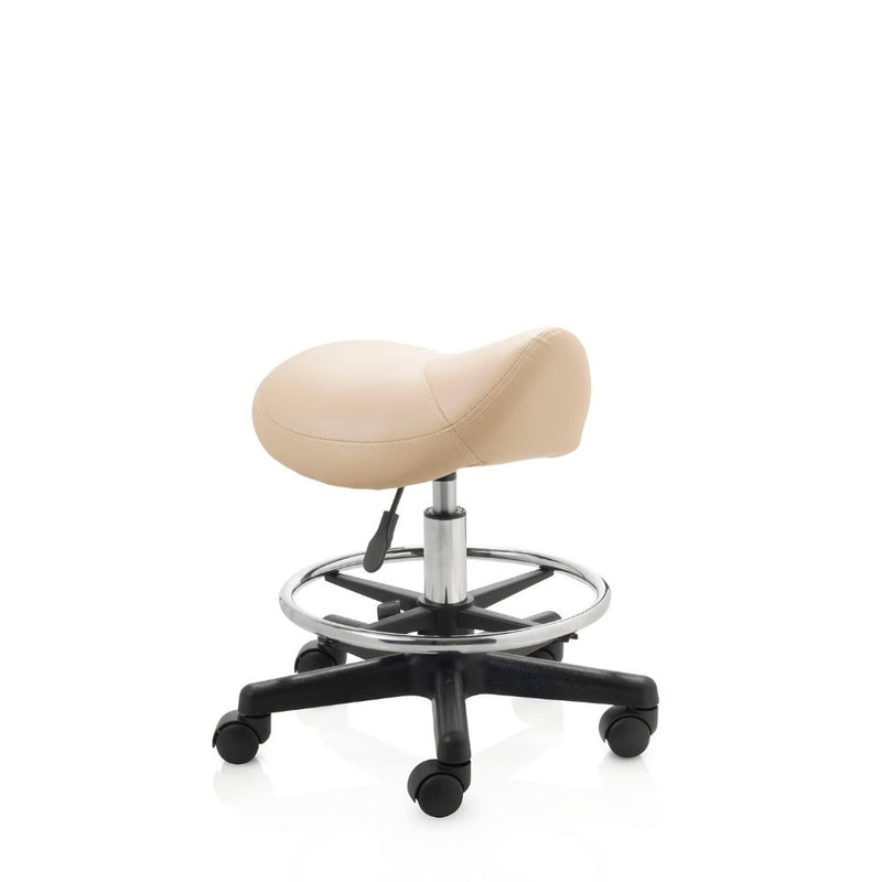 ZenGrowth Tabouret selle beige avec structure en plastique