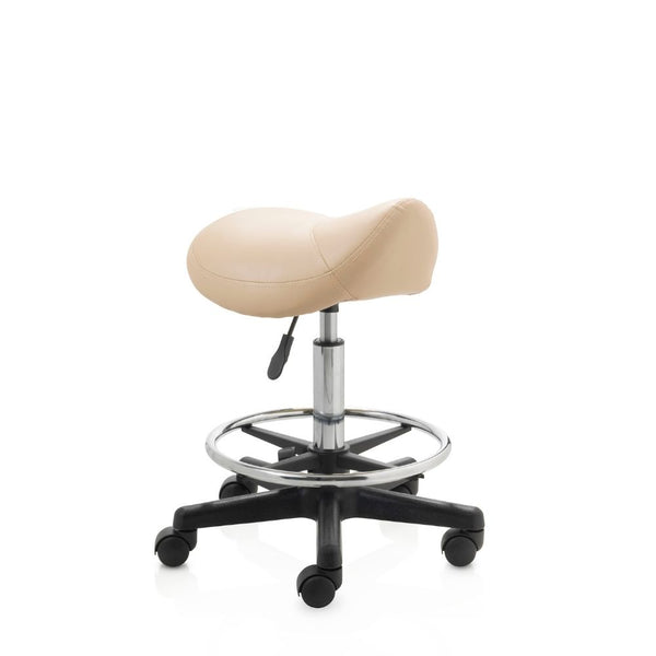 ZenGrowth Tabouret selle beige avec structure en plastique