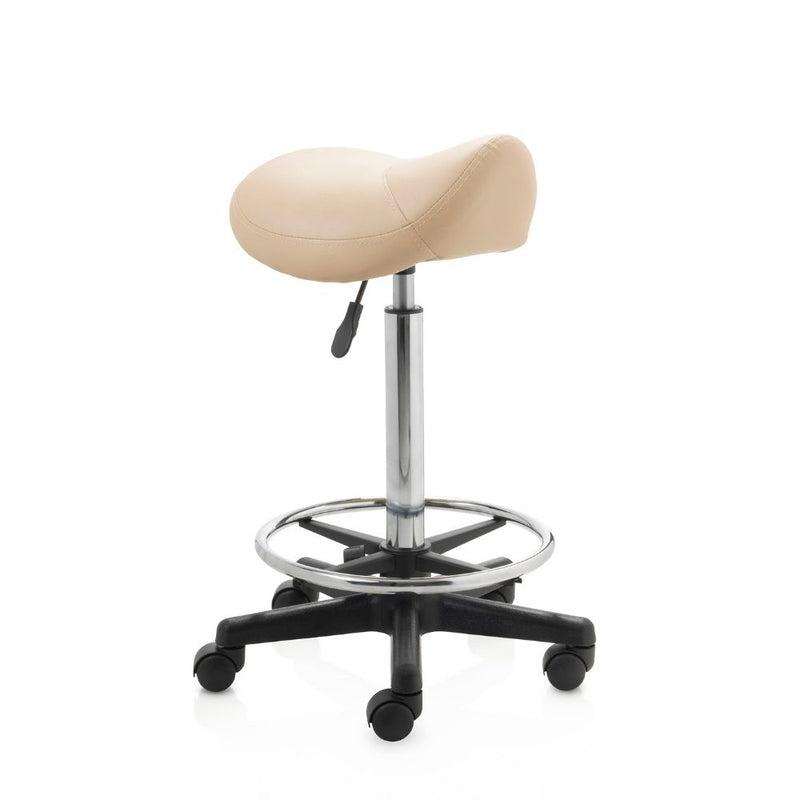 ZenGrowth Tabouret selle beige avec structure en plastique