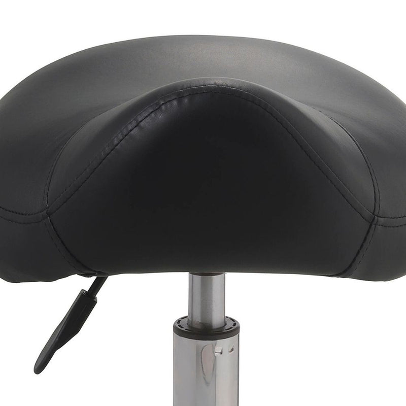 ZenGrowth Tabouret selle noir avec structure en plastique