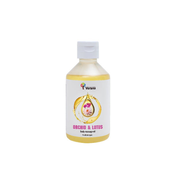 Verana Huile de massage aux fleurs de lotus orchidée 250ML