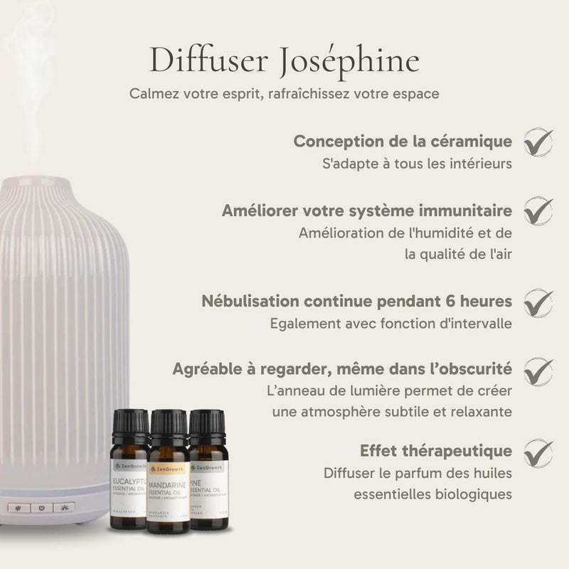 Set d'hiver - Diffuseur Joséphine + 3x 10ml Huile essentielle